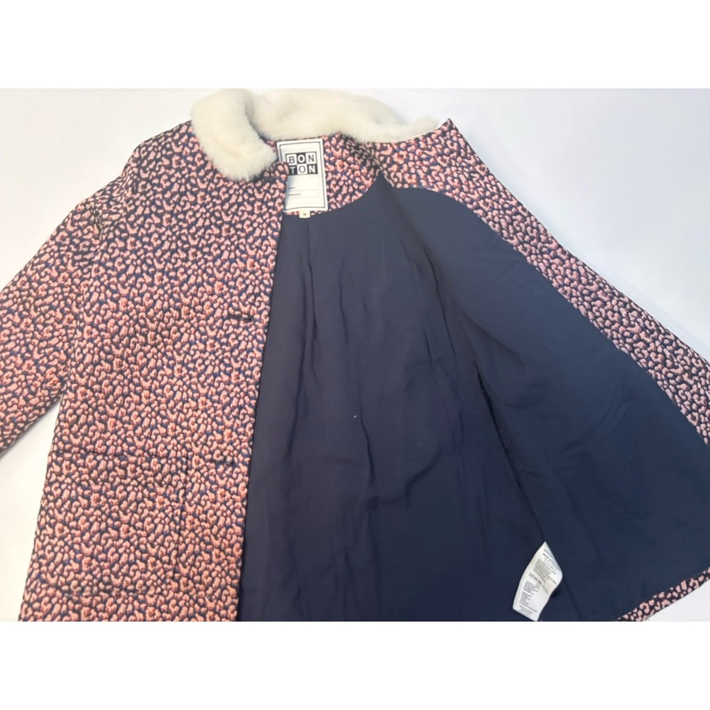 Bonton Padded Coat with Faux Fur Collar - Picture 5 of 10